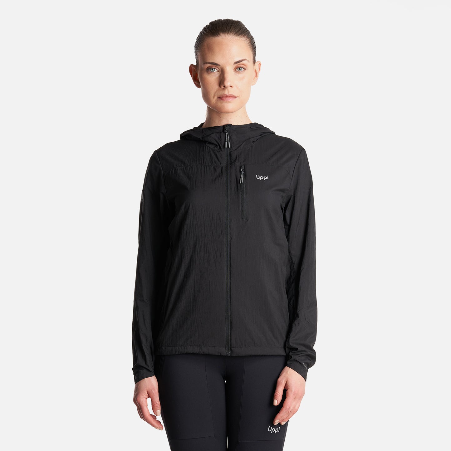 Chaqueta Mujer  Spry WindBreaker Hoody Jacket Negro Lippi