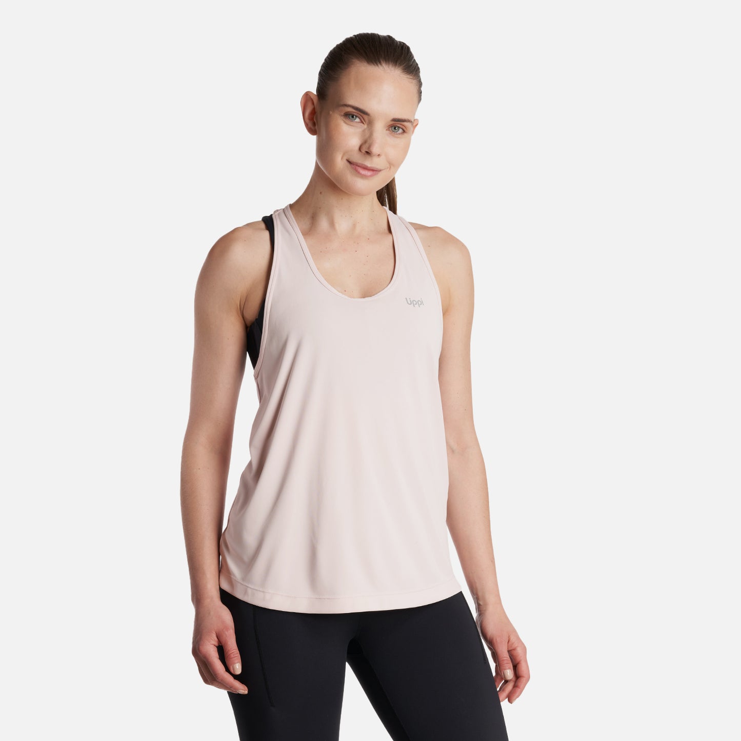 Polera Mujer  Workout Q-Dry Tank T-Shirt Rosa Claro Lippi