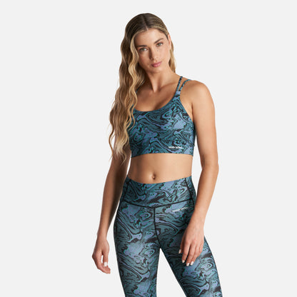 Peto Mujer Copihue Print Azul Haka Honu