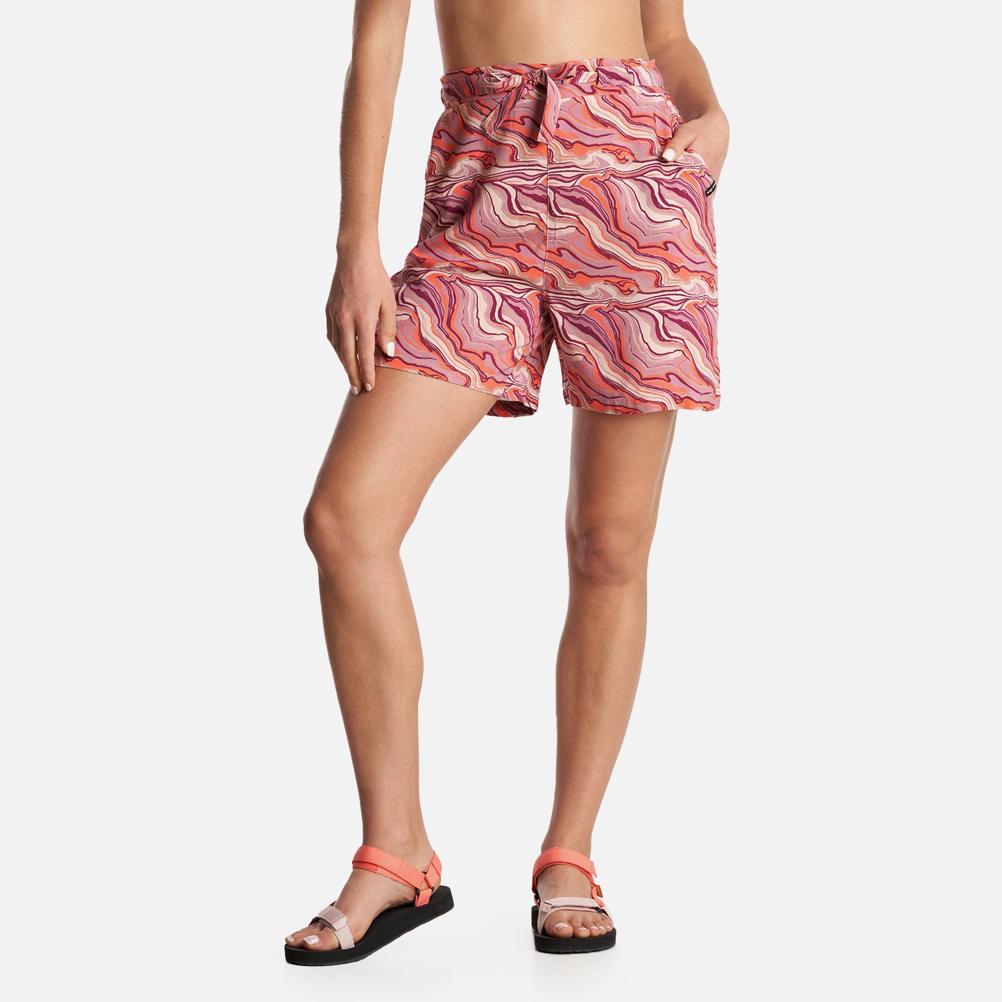 Short Mujer Jipoff Print Rosa Haka Honu