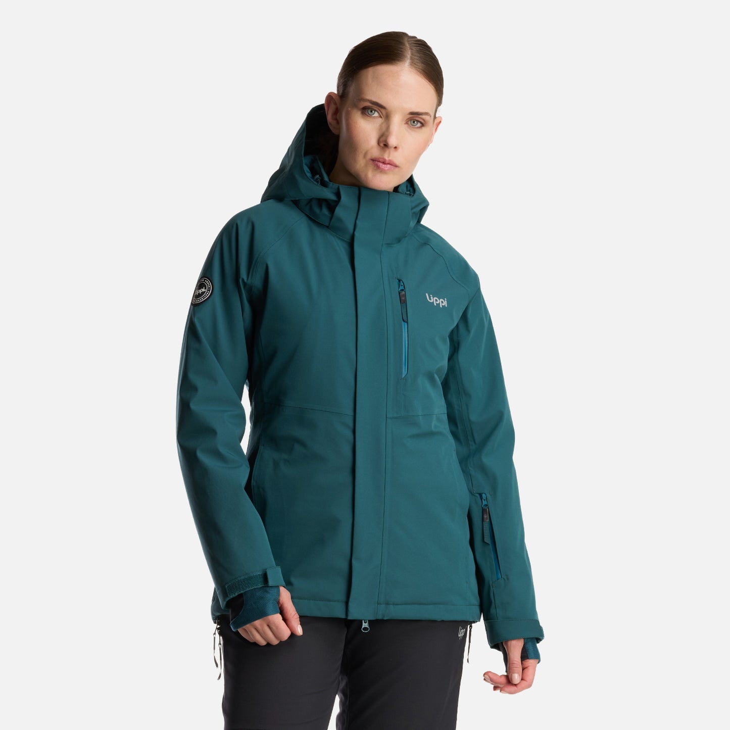 Chaqueta Mujer Andes B-Dry Hoody Jacket Verde Bosque Lippi