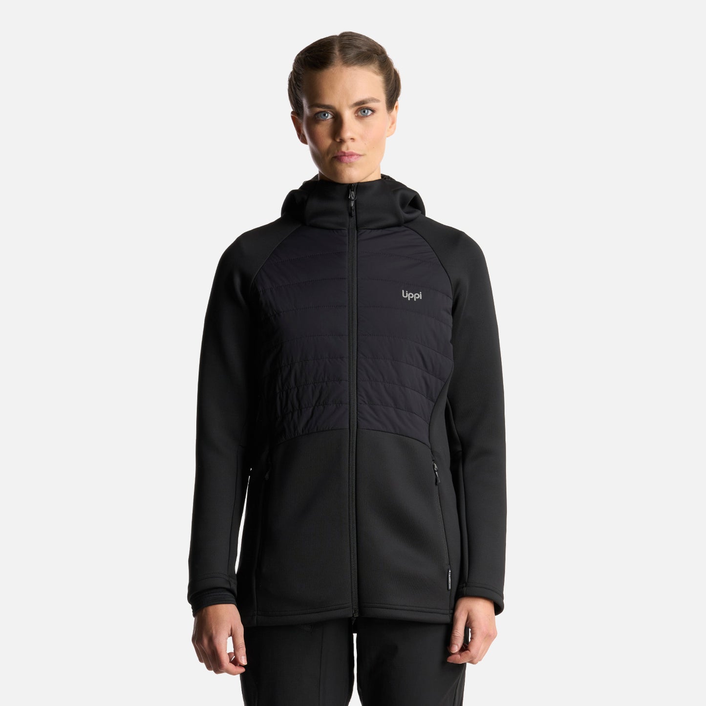 Poleron Mujer ColdMove WindBreaker SteamPro Hoody Jacket Negro Lippi