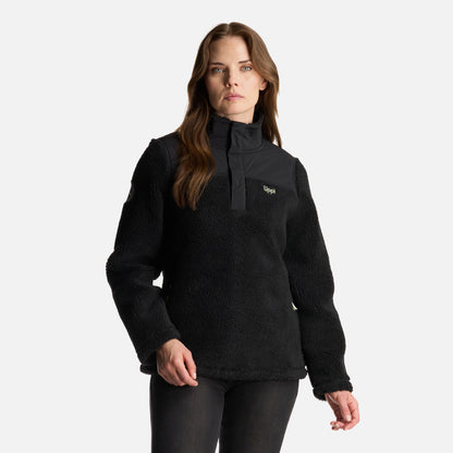 Chaqueta Mujer Glaciar Sherpa Pro 14 Zip Jacket Negro Lippi