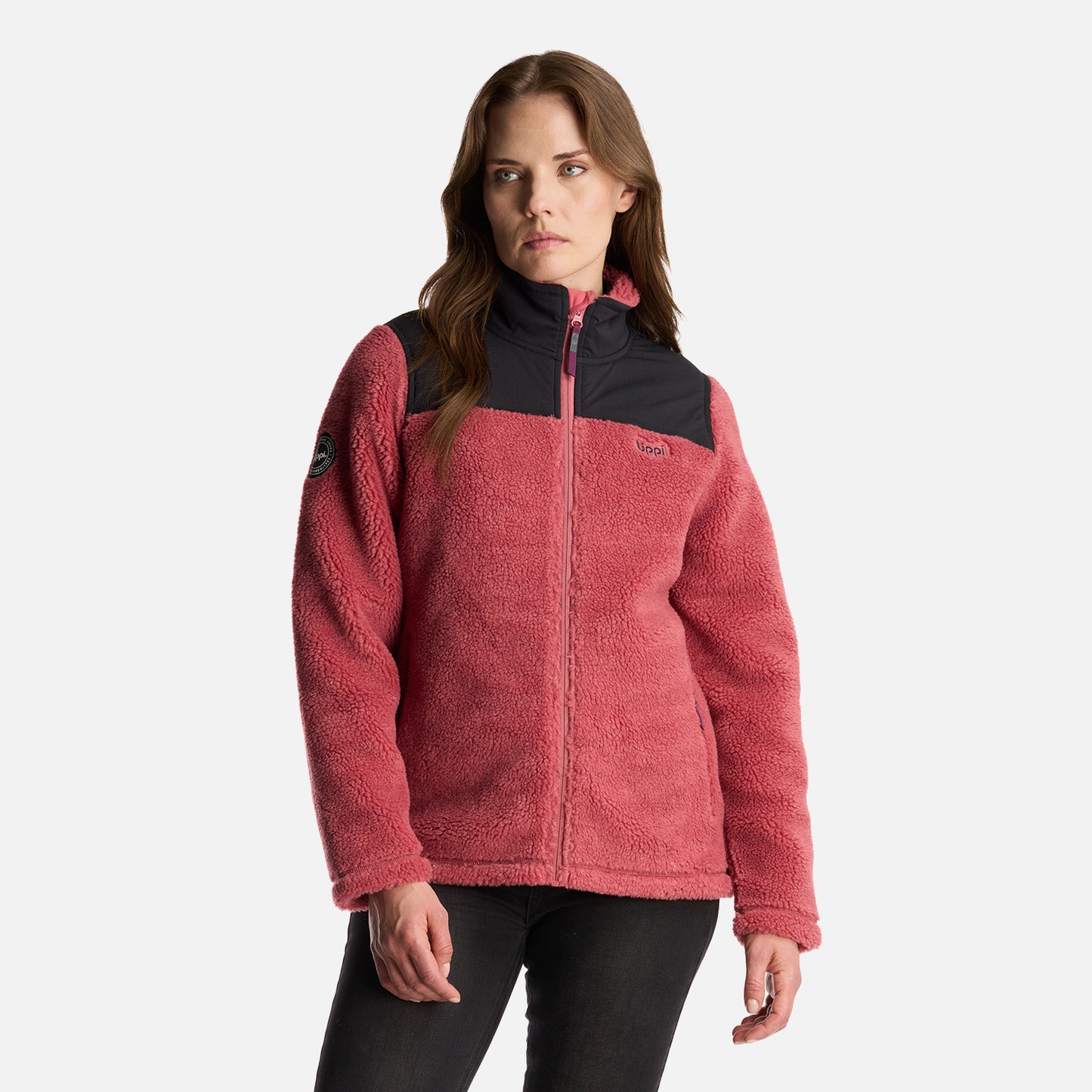 Chaqueta Mujer Glaciar Sherpa Pro Jacket Rosado Oscuro Lippi