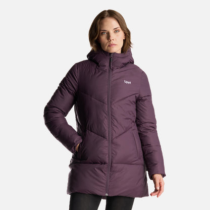 Chaqueta Mujer Long Line Steam Pro Hoody Jacket Morado Oscuro Lippi