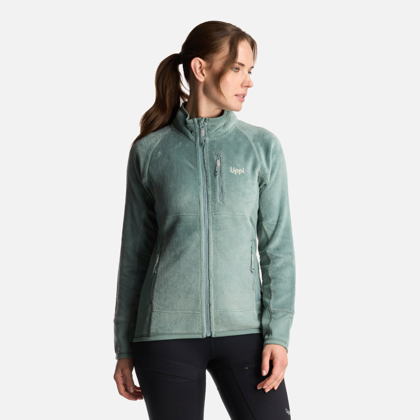 Chaqueta Mujer Numan Shaggy-Pro Jacket Jade Oscuro Lippi