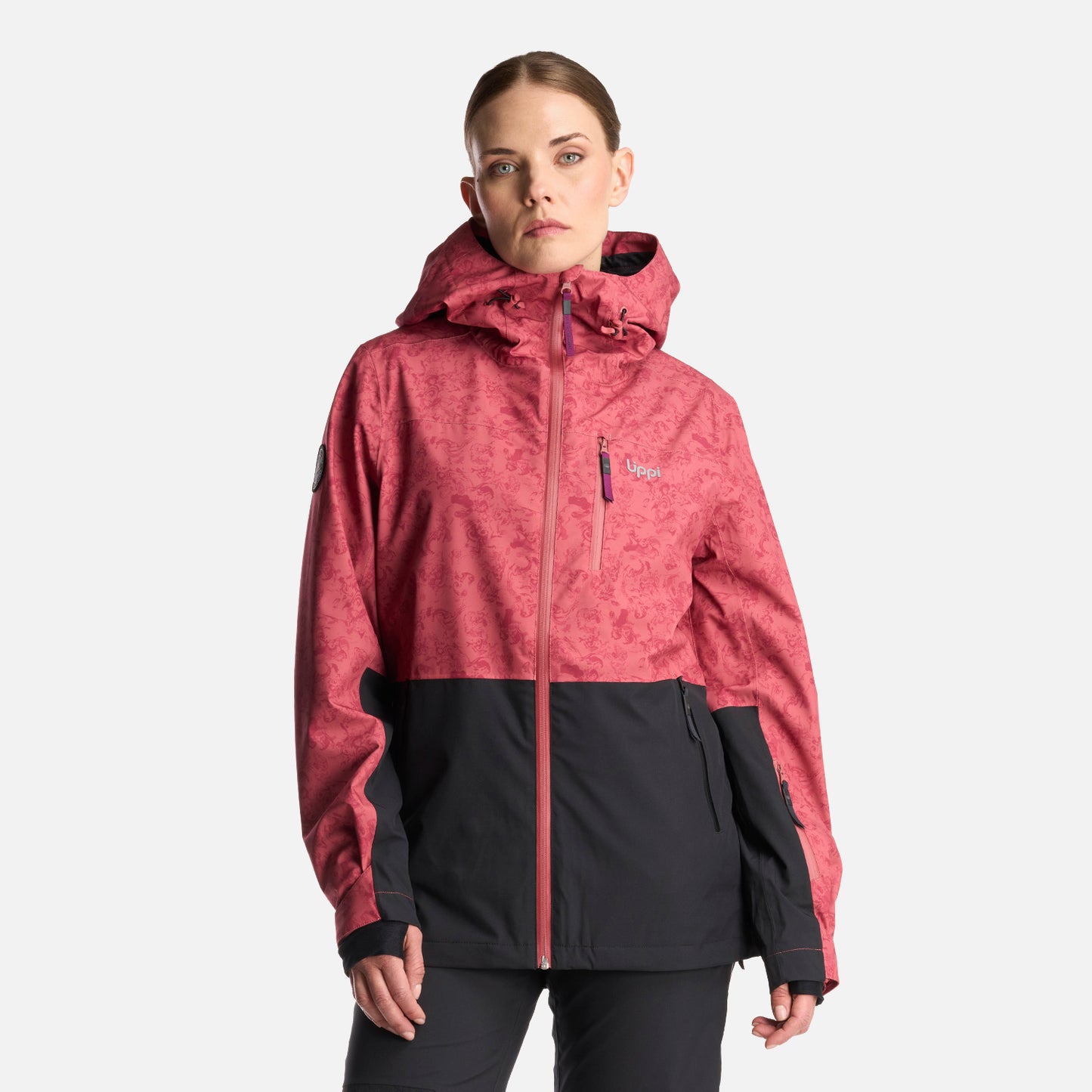 Chaqueta Mujer Sierra Nevada Light B-Dry Hoody Jacket Print rosa Lippi