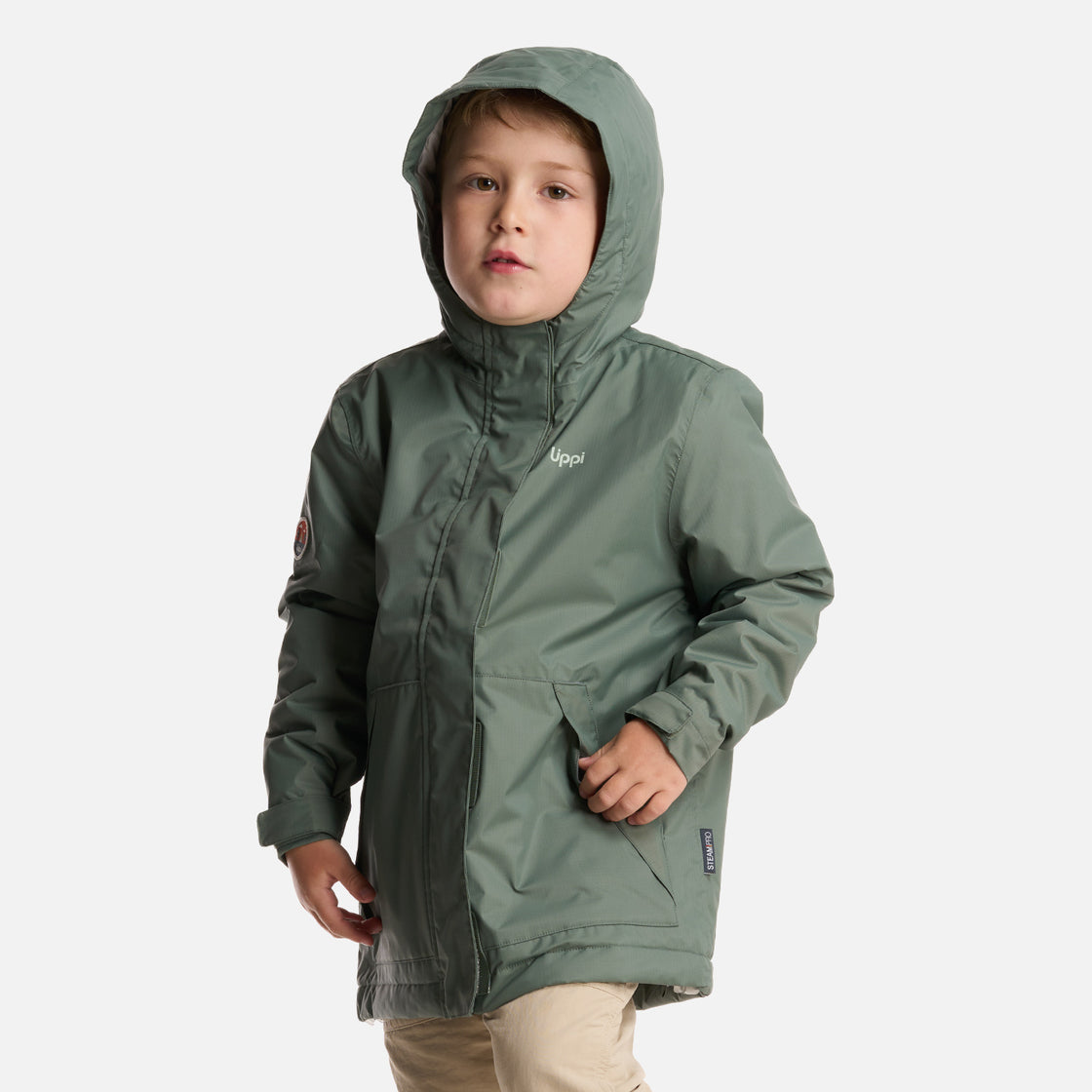 Chaqueta Niño Cold Place B-Dry Hoody Jacket Verde Musgo Lippi