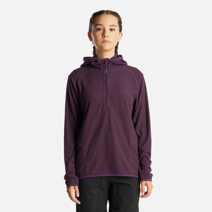 Poleron Teen Girl Mild Nano-F 14 Zip Hoody Morado Oscuro Lippi