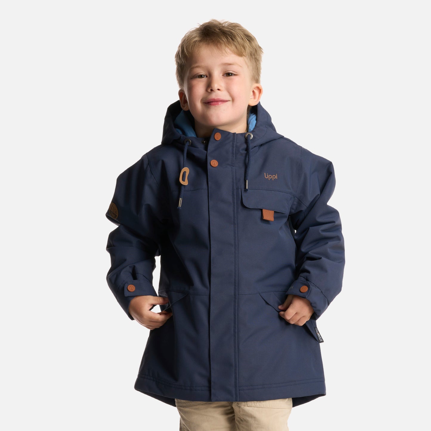 Chaqueta Niño Rainy B-Dry Hoody Jacket Azul Marino Lippi