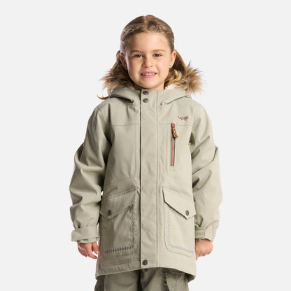 Chaqueta Niña Roble B-Dry Hoody Jacket Verde Grisaceo Lippi