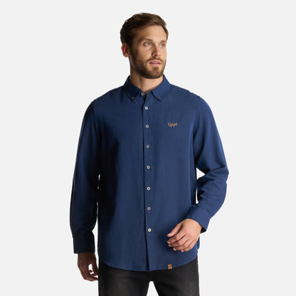 Camisa Hombre DayBreak B-Dry Shirt Azul Marino Lippi