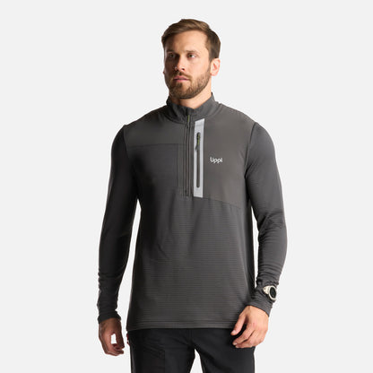 Poleron Hombre Karova Nano F 1/4 Zip Grafito Lippi