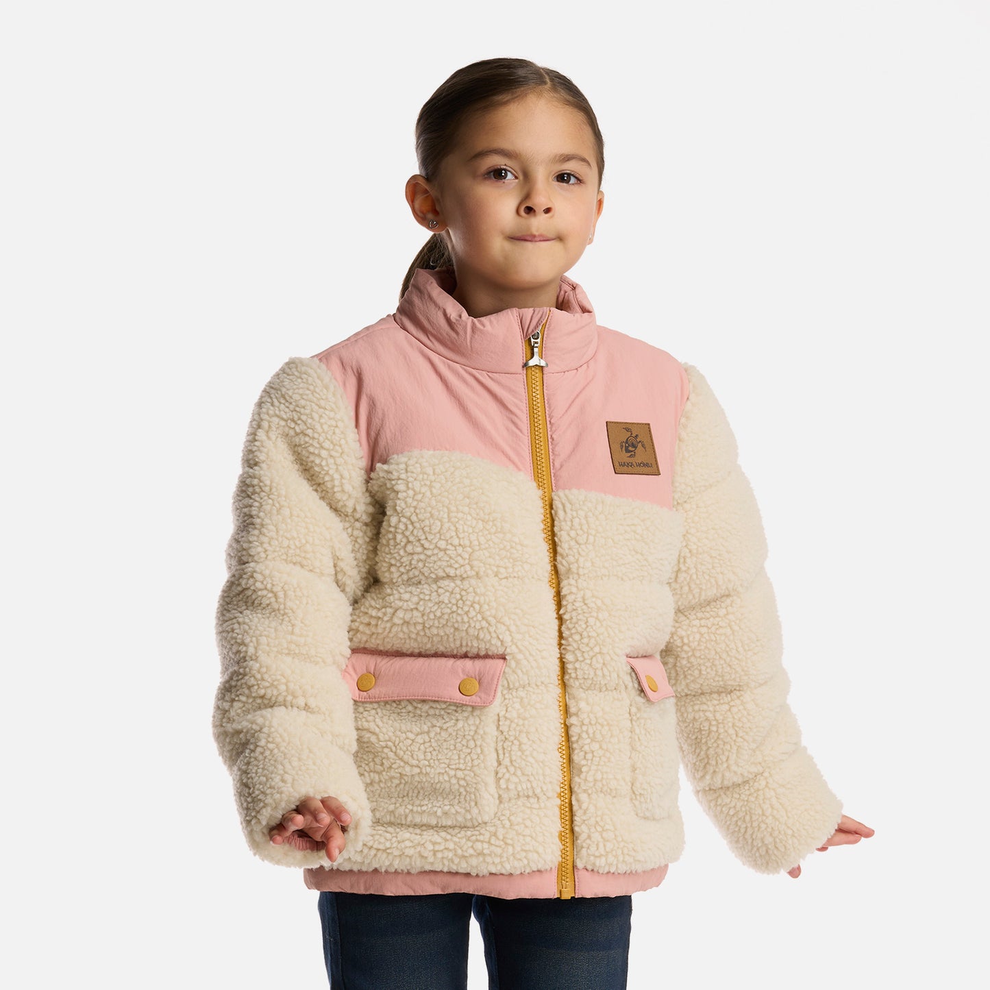 Chaqueta Niña Mini Bombastic Beige Haka Honu