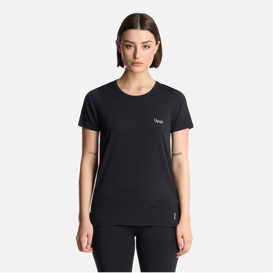 Polera Mujer 4 Run Seamless Trail Short Sleeve T-Shirt Negro Lippi