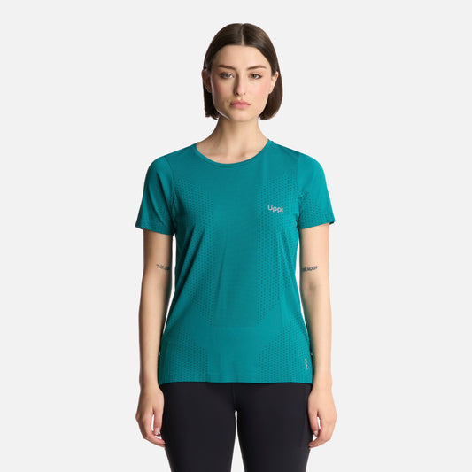 Polera Mujer 4 Run Seamless Trail Short Sleeve T-Shirt Turquesa Lippi