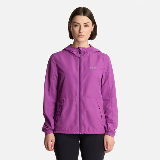 Chaqueta Mujer Nightfall WindBreaker Hoody Jacket Morado Lippi