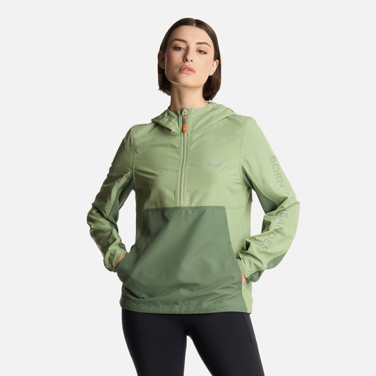 Chaqueta Mujer Nightfall WindBreaker 1/4 Zip Hoody Jacket Jade Lippi