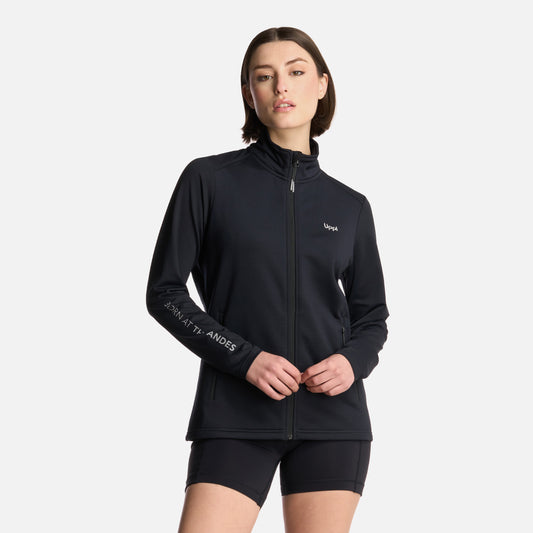 Polerón Mujer Dawson Nano-F Full Zip Negro Lippi