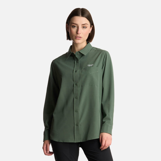 Camisa Mujer Murallon Q-Dry Shirt Jade Oscuro Lippi