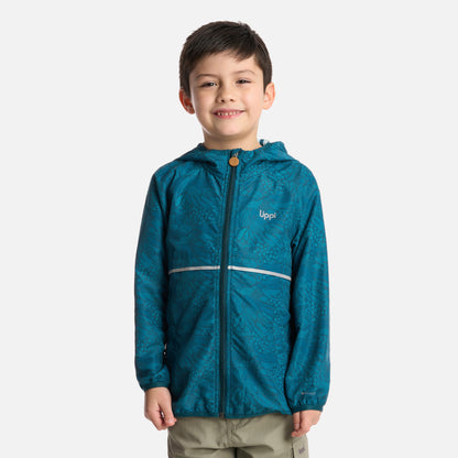 Chaqueta Niño Nightfall WindBreaker Hoody Jacket Print Petroleo Lippi