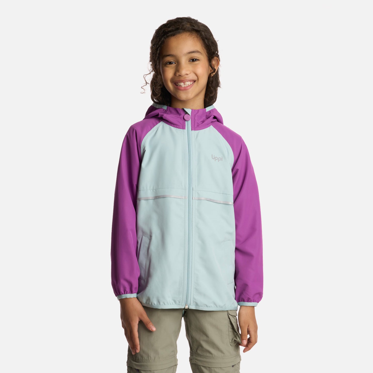 Chaqueta Niña Nightfall WindBreaker Hoody Jacket Morado Lippi