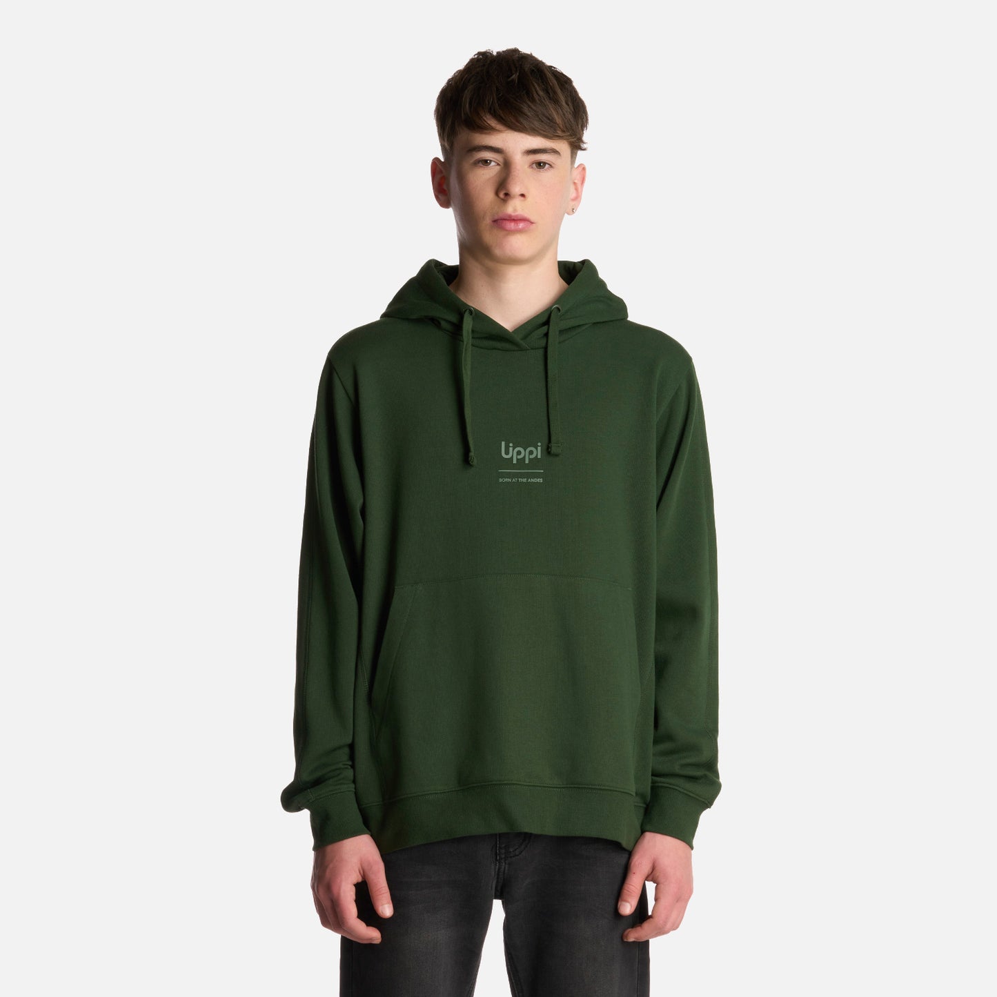 Polerón Teen Boy Ulmo Mid Point Hoody Sweatshirt Verde Militar Lippi