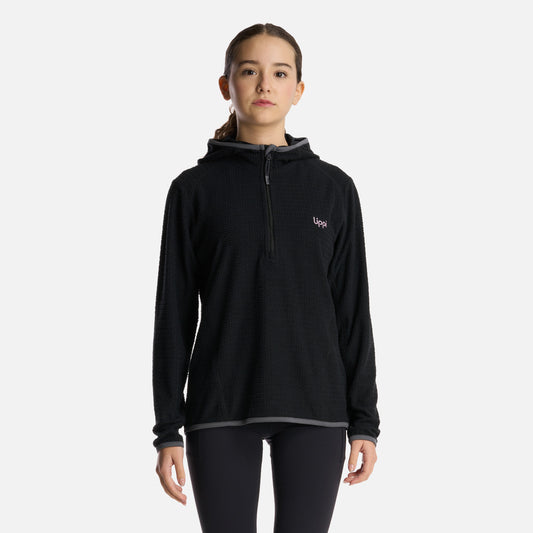 Polerón Teen Girl Mild Nano-F 14 Zip Hoody Negro Lippi