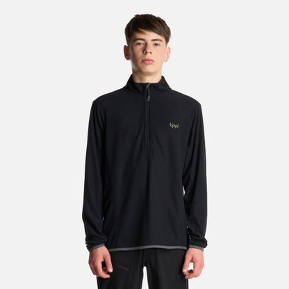 Polerón Teen Boy Mild Nano-F 14 Zip Negro Lippi