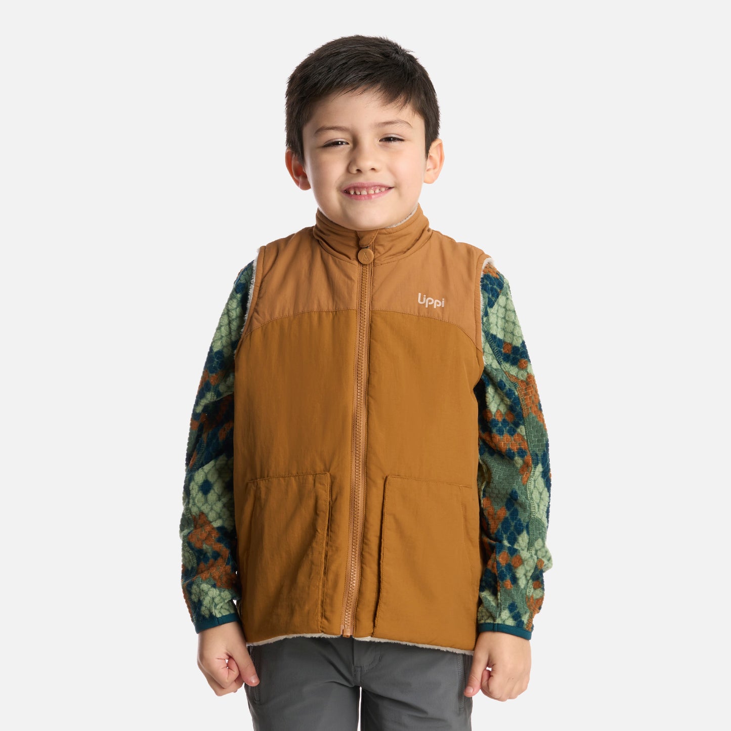 Chaqueta Niño Campfire 2-Faces Jacket Camel Lippi