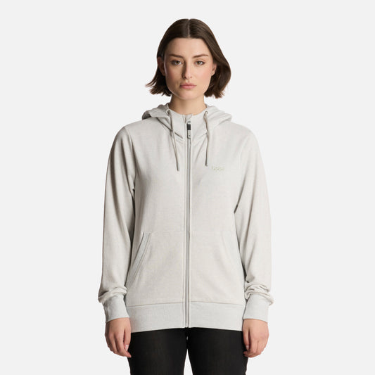 Polerón Mujer Ulmo Full Zip Hoody Sweatshirt Gris Melangue Lippi