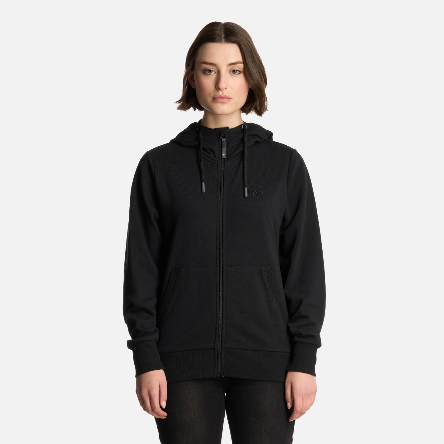 Polerón Mujer Ulmo Full Zip Hoody Sweatshirt Negro Lippi