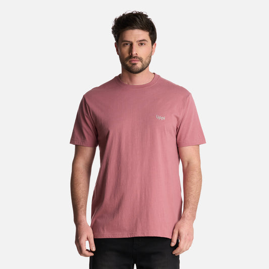 Polera Hombre Logo Lippi Back Print T-Shirt Rosa Oscuro Lippi