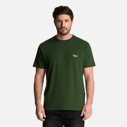 Polera Hombre Andes Mountain T-Shirt Verde Militar Lippi