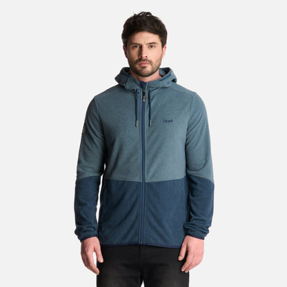 Polerón Hombre Stripes Nano-F Full Zip Hoody Azul Piedra Lippi