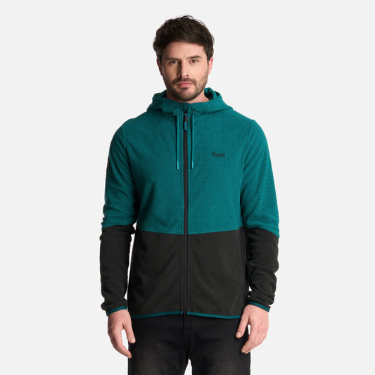 Polerón Hombre Stripes Nano-F Full Zip Hoody Petroleo Lippi