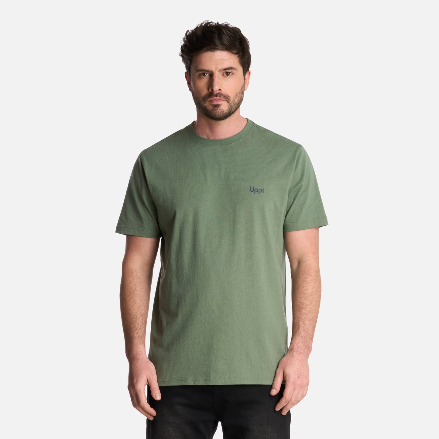 Polera Hombre Up on the Mountain T-Shirt Jade Oscuro Lippi