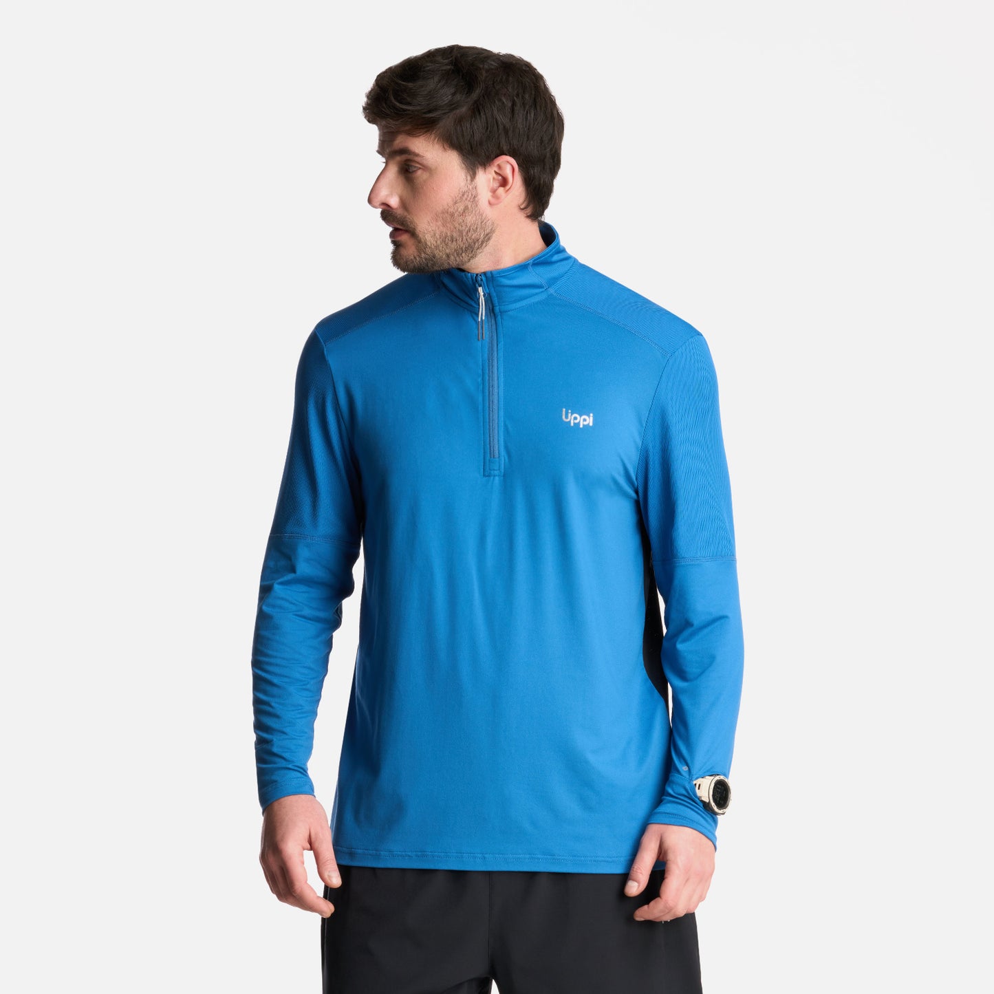 Polerón Hombre Puerto Trucco 1/4 Zip Azul Lippi