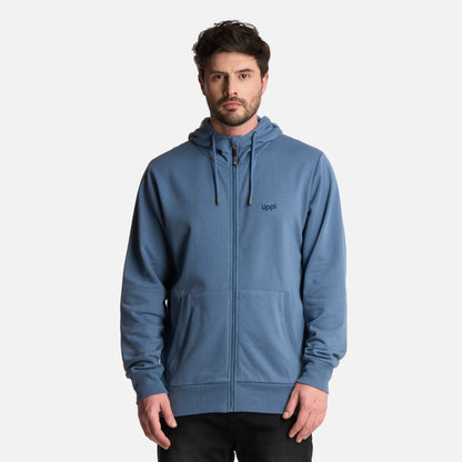 Polerón Hombre Ulmo Full Zip Hoody Sweatshirt Azul Piedra Lippi