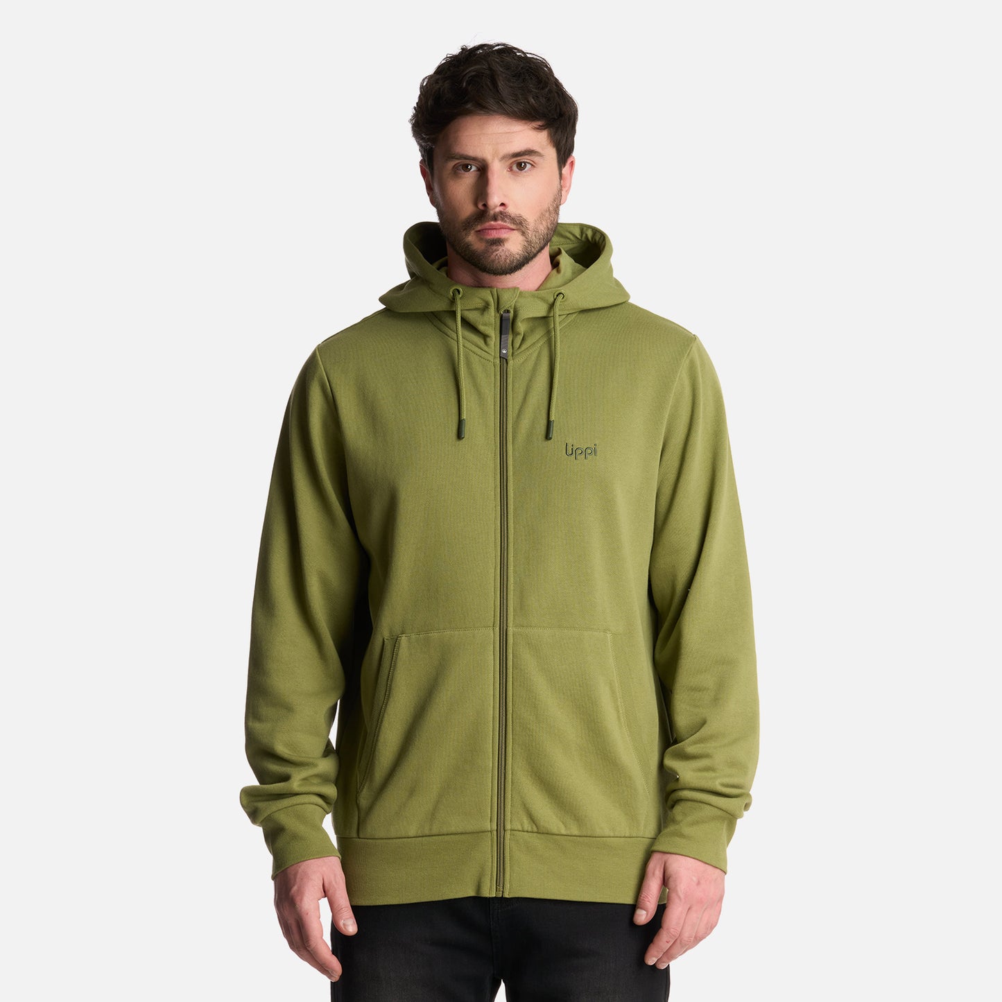 Polerón Hombre Ulmo Full Zip Hoody Sweatshirt Verde Lippi