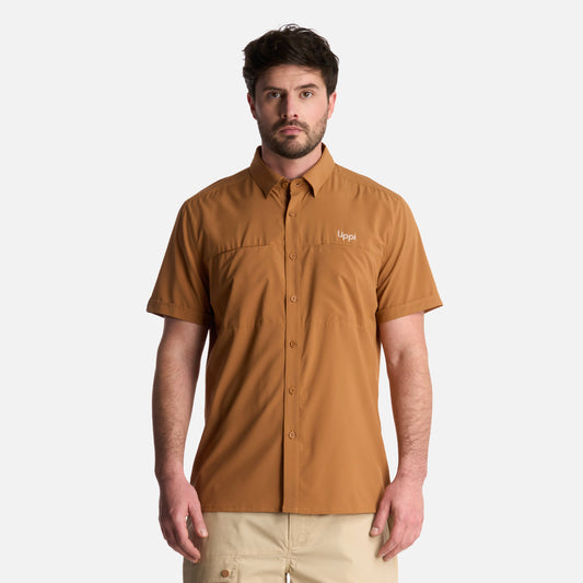 Camisa Hombre Wallace Short Sleeve Q-dry Shirt Camel Lippi