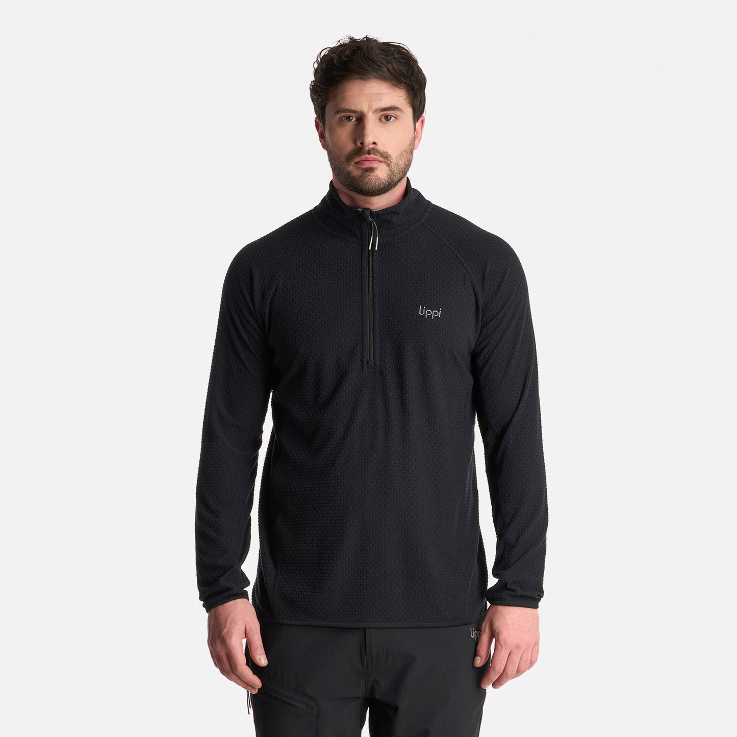 Polerón Hombre Jacaranda Nano-F 14 Zip Negro Lippi