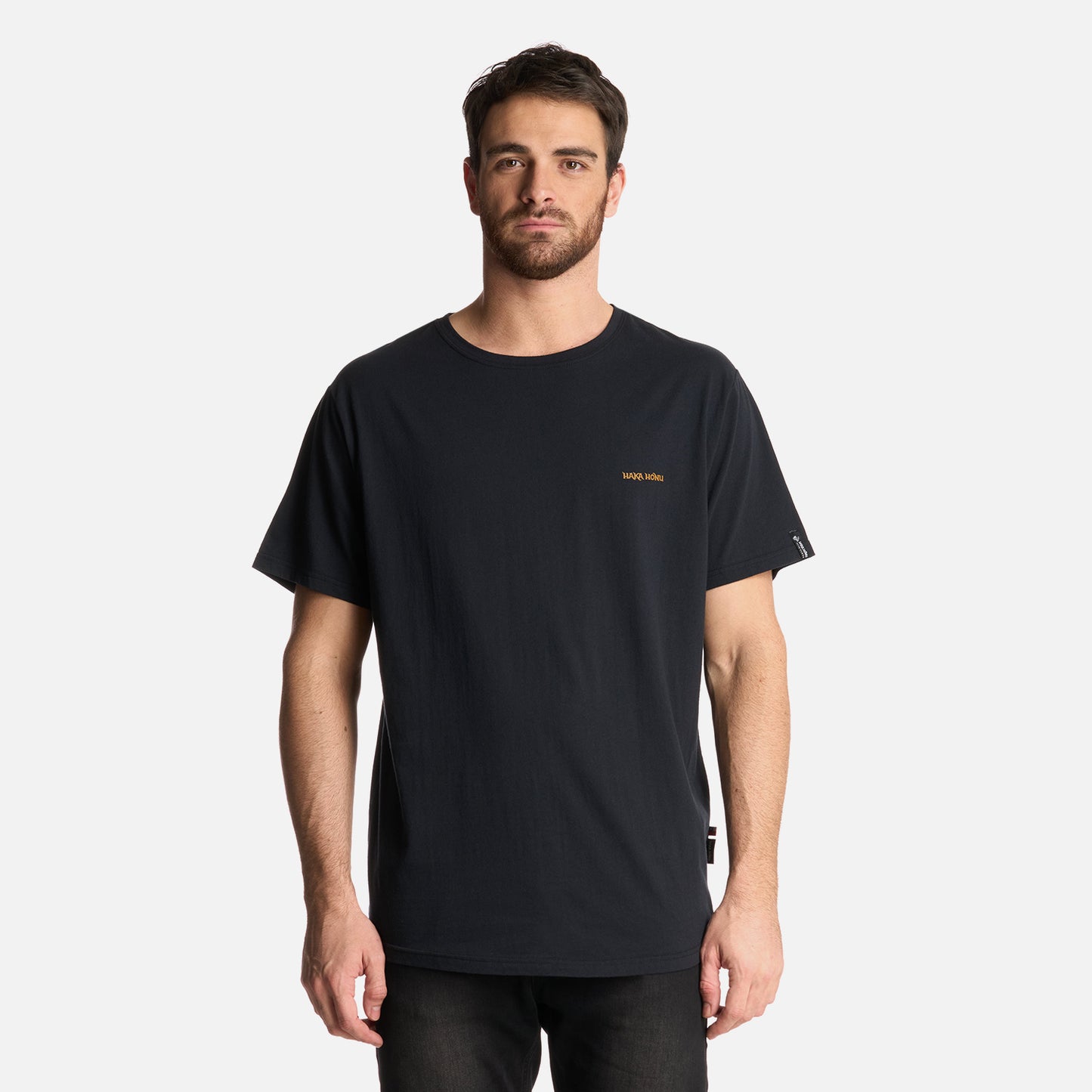 Polera Hombre Natural Negro Haka Honu