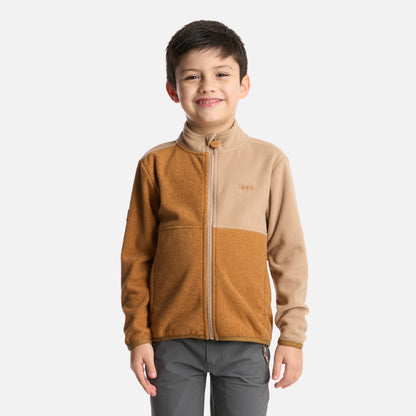 Polerón Niño Stripes Nano-F Full Zip Camel Lippi