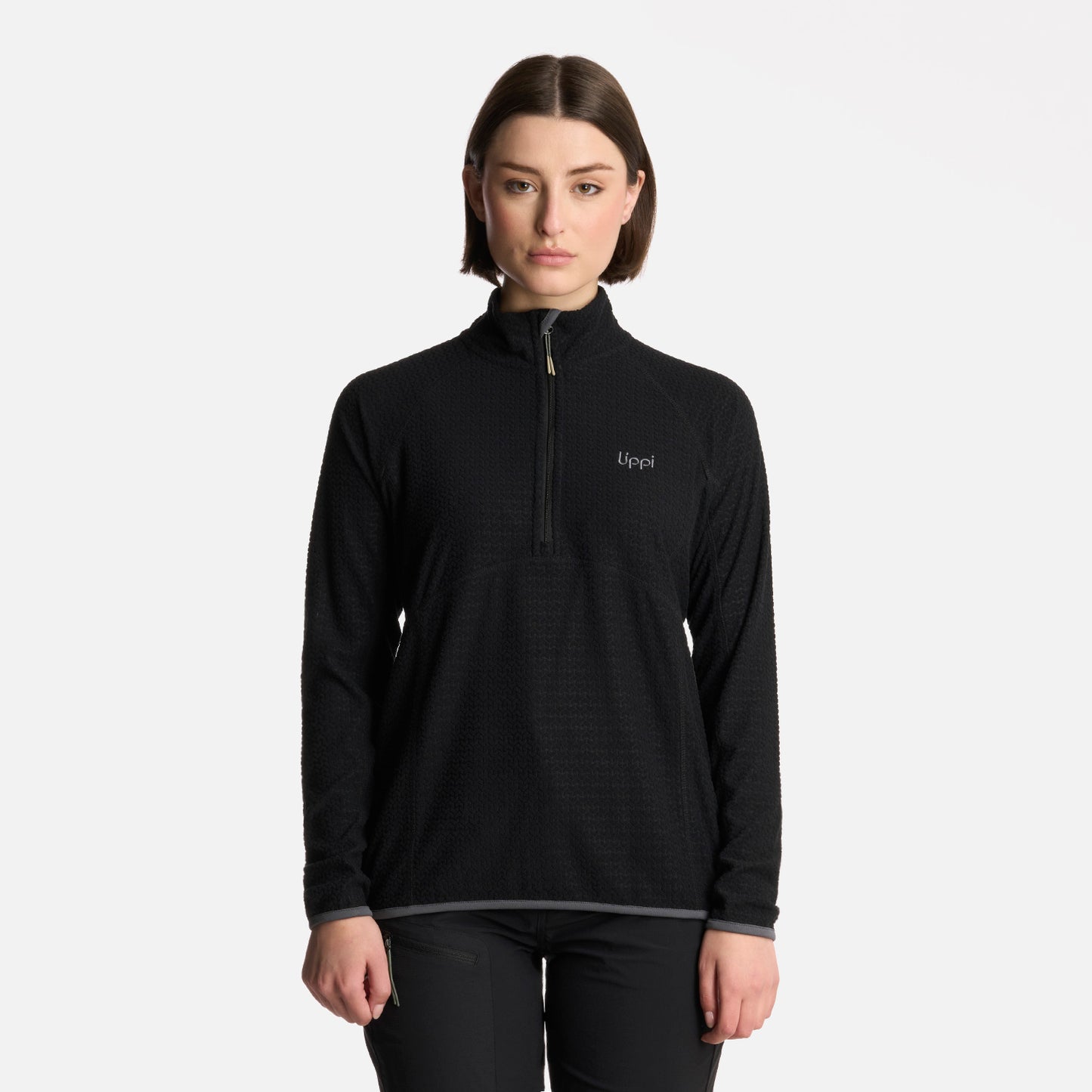 Polerón Mujer Jacaranda Nano-F 14 Zip Negro Lippi