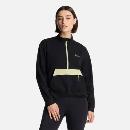 Polerón Mujer DownStreet 1/4 Zip Sweatshirt Negro Lippi