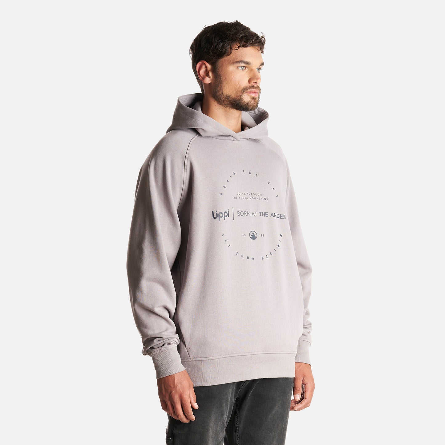 Poleron Hombre Insigne Hoody Sweatshirt Front Print Malva Lippi