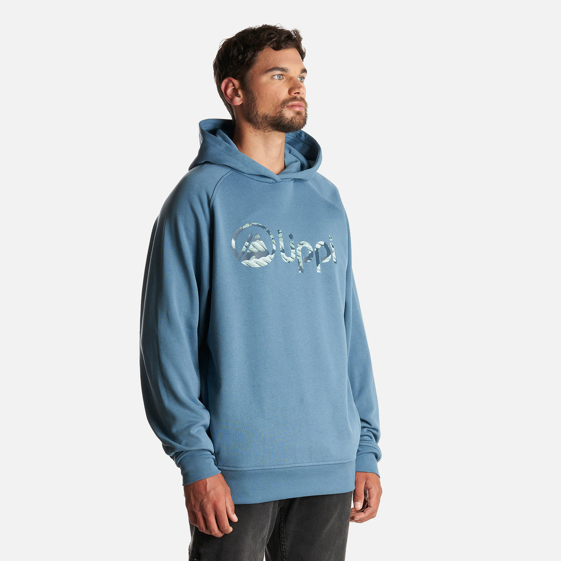 Poleron Hombre Insigne Hoody Sweatshirt Front Print Azul Piedra Lippi