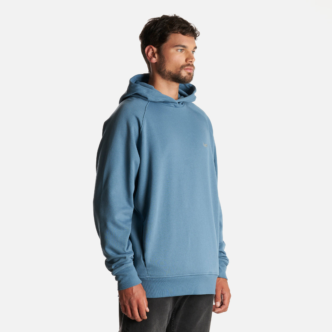 Poleron Hombre Ulmo Hoody Sweatshirt Azul Piedra Lippi