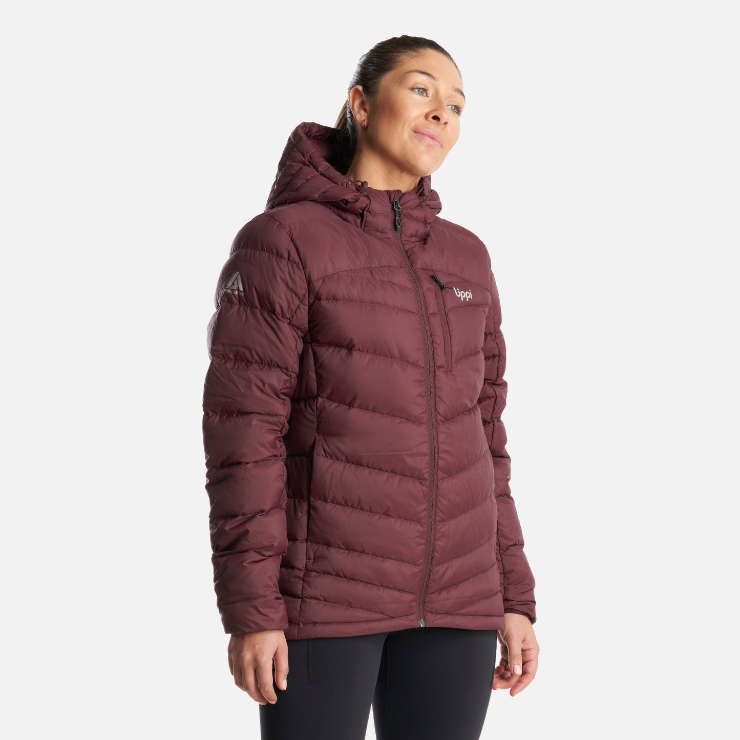 Chaqueta Mujer Bazpur Down Hoody Jacket Burdeo Lippi